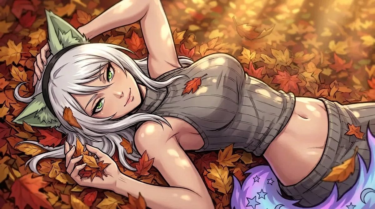 ReavingMango's tweet photo. Promptober 7, ~Fox in the Leaves with @Deltawolf555's Shiryu https://t.co/oSJy2O7FkF