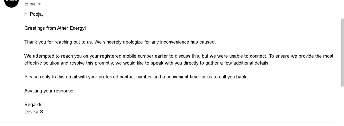 DeadMaddy's tweet photo. This is how @atherenergy Scams. Look at the call duration and then the email. #AtherScam https://t.co/PrWN2tvIHG