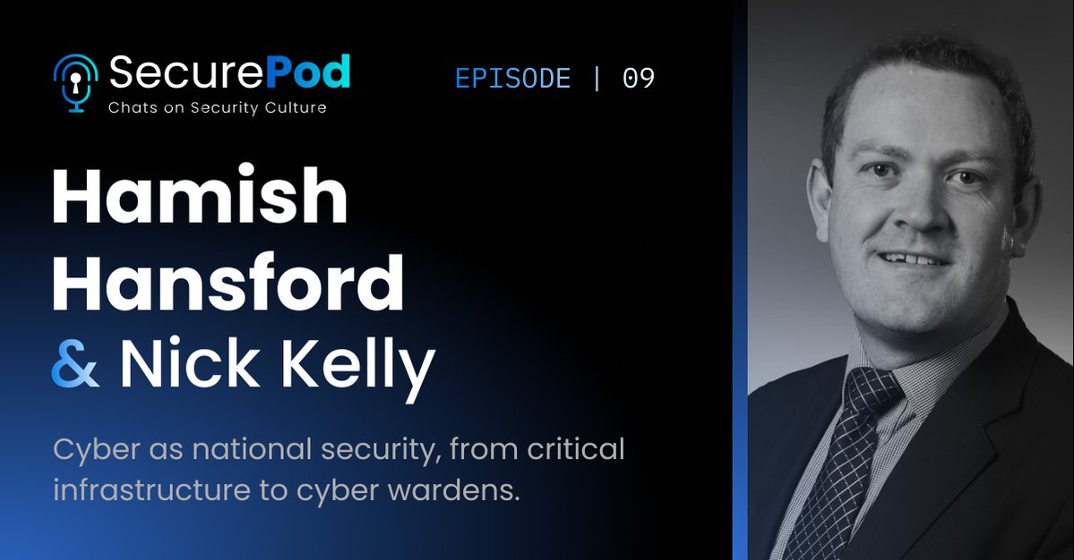 SecureFlag's tweet photo. #CybersecurityAwarenessMonth challenge from Hamish Hansford of Australia's Home Affairs on the latest SecurePod: explain cyber to someone in a way they understand!

🔴 YouTube: https://t.co/janLEICUrm
🟢 Spotify: https://t.co/XAVkTvdjEM

#cybersecurity #securepod https://t.co/gqyKxIALZS