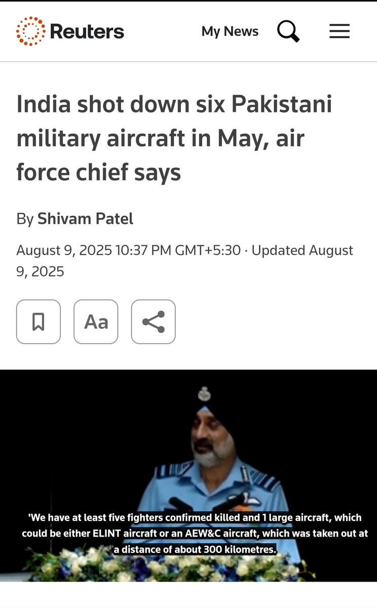 Spittingfactss5's tweet photo. @WaqasHere_1984 @Reuters Well Reuters posted this... And if you take our Cheif army staff words so seriously then take this too https://t.co/pE0PaD1POo