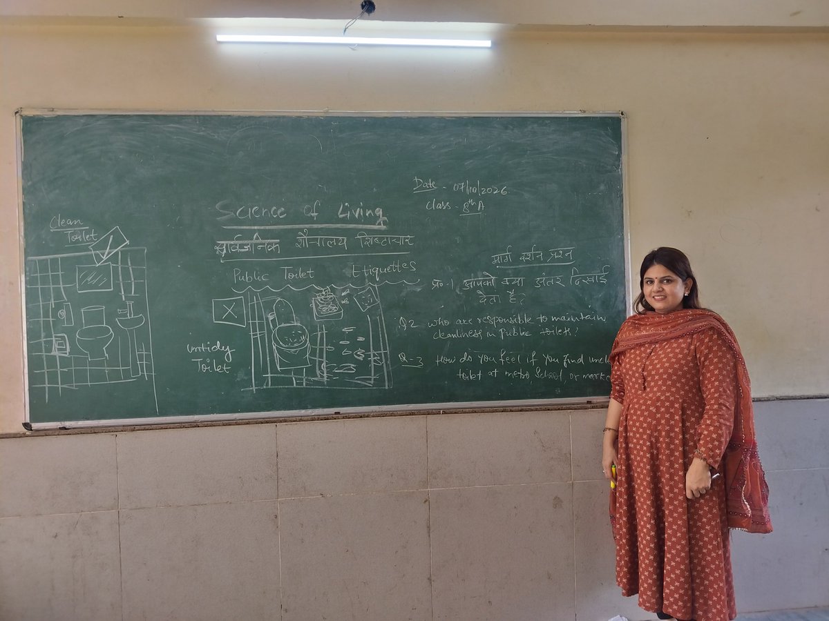 Deepali76708098's tweet photo. Science of living
Etiquettes of using public toilet activity@sbv fatehpur beri @fatehpurberi @gupta_rekha @ashishsood_bjp @ddesouth https://t.co/aaWcYLSkvp
