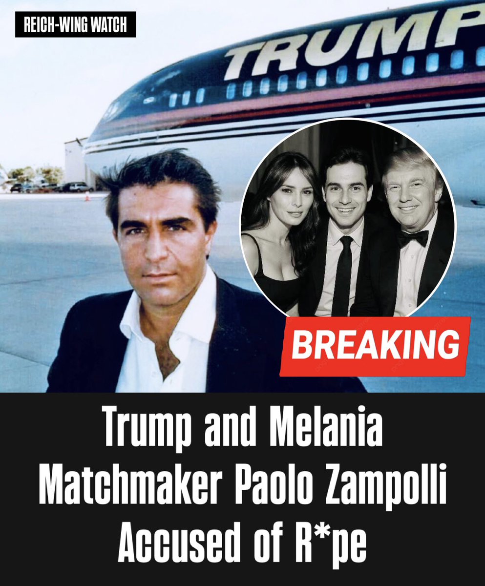 ReichWingWatch's tweet photo. 🚨Trump’s special envoy for global partnerships is accused of drugging and r*ping a woman.

A civil lawsuit filed Sept. 3 alleges Paolo Zampolli assaulted a 33-year-old model at his Manhattan townhouse in 2023. She says she reported it to police the next day.

Zampolli, who says he introduced Trump to Melania, calls the claims false and says he told the FBI about an extortion attempt.

This is a civil case, not a criminal one, and the first court date is Nov. 6.