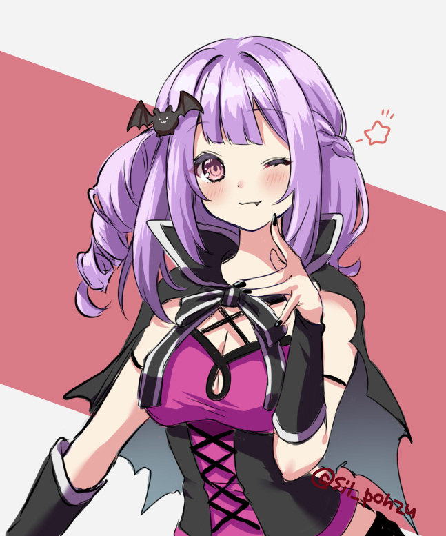 sii_ponzu's tweet photo. ハロウィンお題募集から
ヴァンパイア仮装のリーリアちゃんです！
ありがとうございましたー！ https://t.co/enPyOd3Gpn