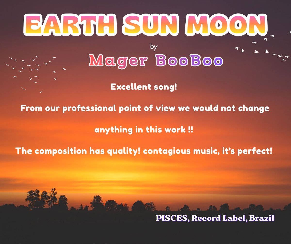 magerbooboo's tweet photo. @piscesoficial reviewed and shared the Mager BooBoo song Earth Sun Moon. I think they like it! Get full animated MV (art by @namosaurus @kmonrafiq ) on YouTube! #heavyirony #altpop #indierock #poppunk #altrock #psychedelicrock #comedy #newmusic #earthsunmoon #oops #piscesoficial https://t.co/r6ygojDakM