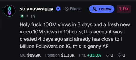 SykoTrades's tweet photo. @Salemxbt $CHARLES #1 ai influencer on IG. wait till CT catches up. https://t.co/qD5fqKR7CE