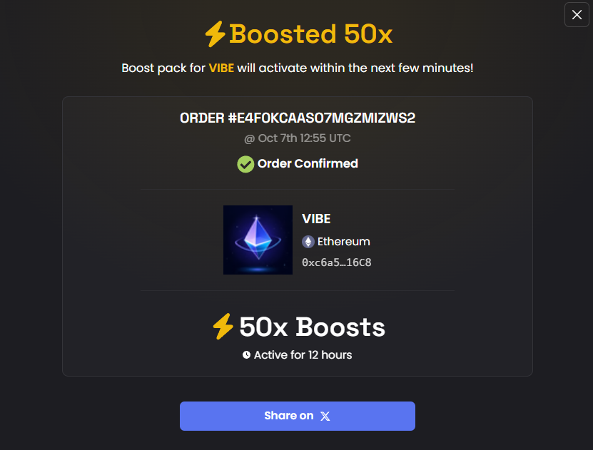 VibetraderERC's tweet photo. Boosted 50x on DexS. https://t.co/lHA3twD0Vs
