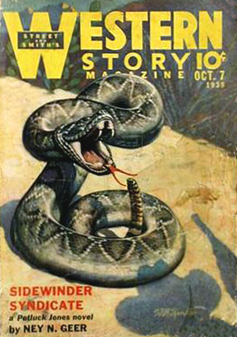 LRonLacy's tweet photo. #OTD in 1939
‘Sidewinder Syndicate - a Potluck Jones novel by Ney N. Geer’
Cover of *Western Story Magazine*, October 7, 1939
Illustration by Walter Haskell Hinton (1886-1980)
#illustration #illustrationart #illustrationartists #WalterHaskellHinton #westernfiction #pulps https://t.co/mdgFTxOCml