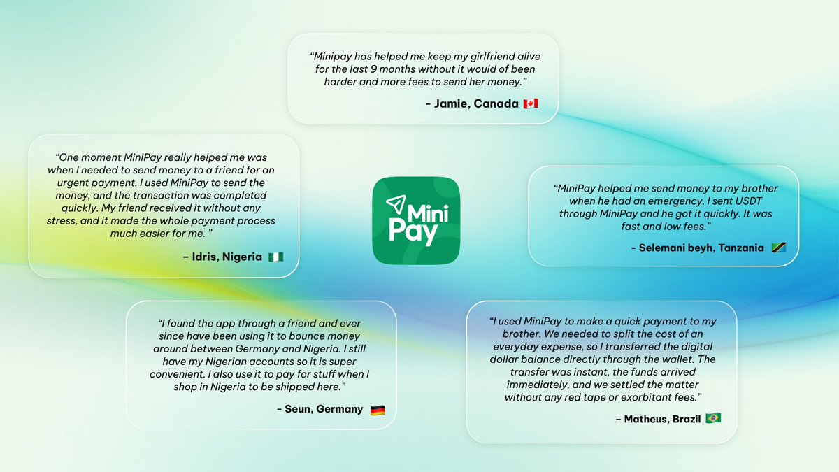 minipay's tweet photo. Your turn!
What’s one moment when MiniPay made a difference for you?
Tell us your story💚 https://t.co/A2KA7Bztvf