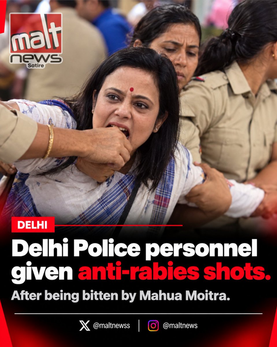 maltnewss's tweet photo. BREAKING:
Delhi Police personnel given anti-rabies injection. https://t.co/rqrQvxc25F