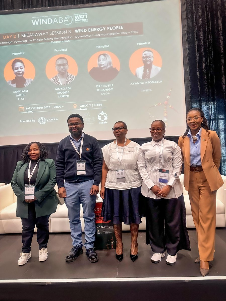 ewseta's tweet photo. The energy transition needs more than infrastructure. It needs people with the right skills.

Ayanda Ntombela explored this through conversations at #Windaba2026 and #WindAcAfrica2026.

#EWSETA #SkillsDevelopment #PowerUp https://t.co/6S9ArqKdHU