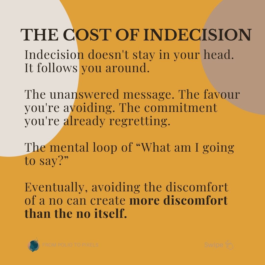 jummis's tweet photo. You can be a generous person without making yourself endlessly accessible.

Those are not the same thing.

Save this.

And send it to someone who needs the reminder.

#FromPolioToPixels #SelfTrust #PersonalGrowth https://t.co/LMfHQoKmuc