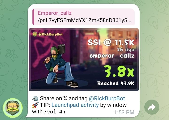 emperor_callz's tweet photo. 3x up on my call $SSI
TG chads on profits 🔥

7vyFSFmMdYX1ZmK58nD361ySLxWonEYHX2Zhoqnfpump
#Solana #solanamemecoin #memecoin1000x #memecoin https://t.co/kJjvuYJFUc