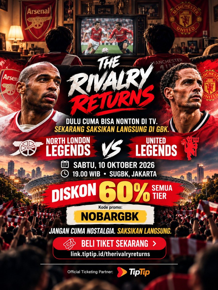 ipajogja's tweet photo. dua rival lama kembali bertemu, kali ini dengan para legenda yang pernah menghiasi lapangan
#TheRivalryReturnsAtGBK https://t.co/DGSzjr1OX5