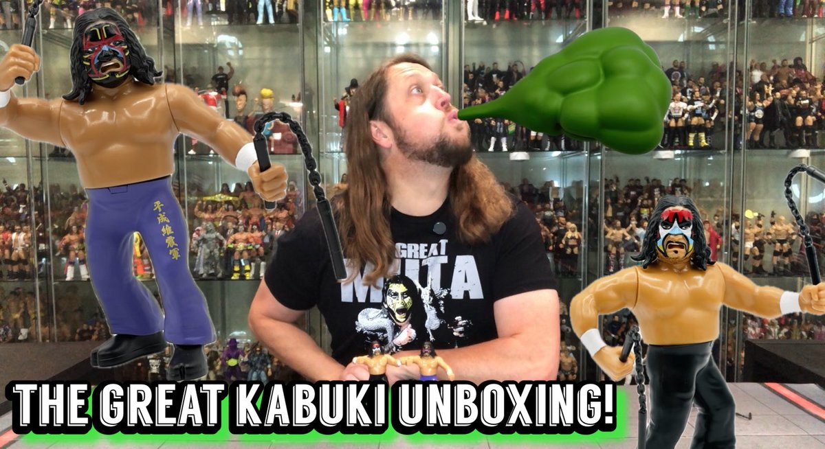sirpaul64's tweet photo. The Great Kabuki KWK Unboxing &amp; Review! https://t.co/4RRjGICsRy #thegreatkabuki #toys #actionfigures #wrestlingfigures #toy @KWKBrand https://t.co/LehCiqKZ56