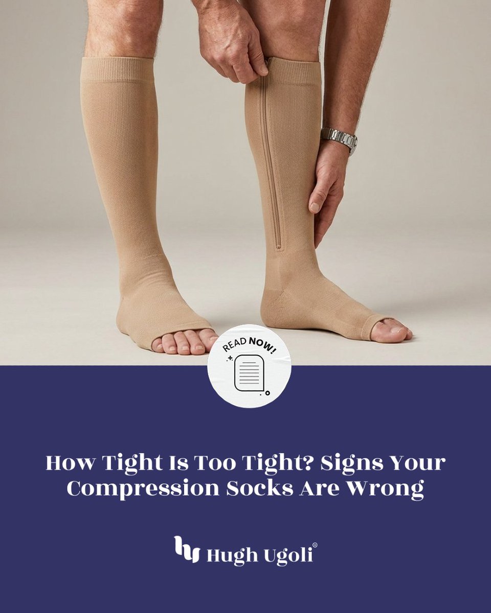 HughUgoliSocks's tweet photo. Compression socks should feel supportive, but the right fit matters. ๐งฆ
Discover the signs that your pair may be too tight and what to consider when choosing the right fit. ๐
Read More ๐ https://t.co/4ach2C8gIV
#HughUgoli #CompressionSocks #SockFit #FootComfort #SockGuide https://t.co/24Xo5KjcNy