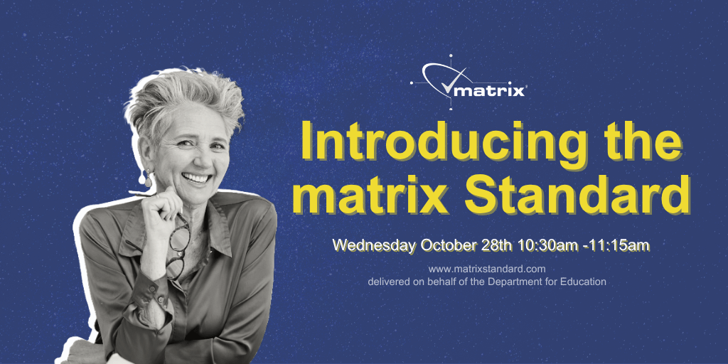 matrix_Standard's tweet photo. Webinar Invitation: Introducing the matrix Standard

If you’re new to the matrix Standard, join us to learn more about the benefits of accreditation and the assessment process, and find out from experienced assessor Janette Russon what is involved: https://t.co/zelPOw4yWM https://t.co/Rb7x2j0cOm