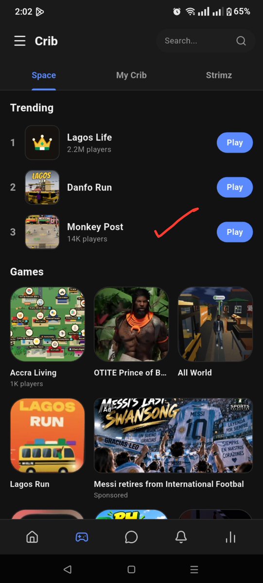 SamuelBuild's tweet photo. @yerinsabraham Play monkey Post on Nothyp https://t.co/AWGFx2bReT