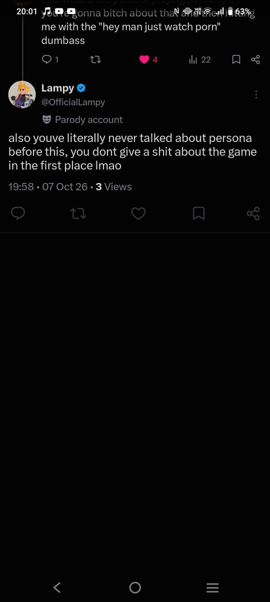 jkkajson's tweet photo. @OfficialLampy @JoeFredrick348 Oh so when a guy never talks about the game is somehow more  important than a guy playing the game ok bro https://t.co/HjfHnbpxWX