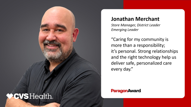 JJCountryman's tweet photo. Paragon Award Spotlight: Jonathan Merchant #TeamCVS https://t.co/yuoydxmq3U
