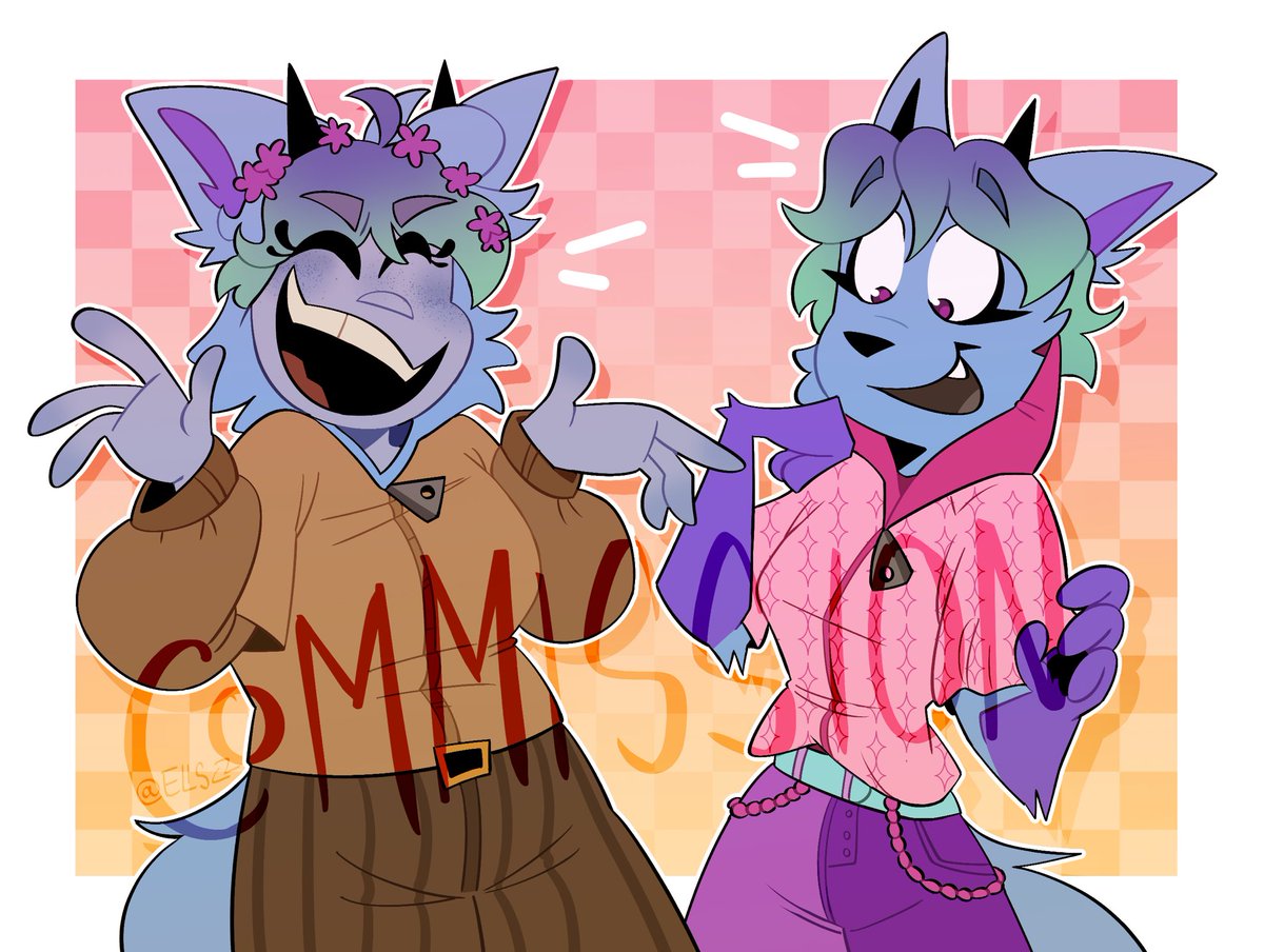 ElisCZZ's tweet photo. oughh i keep forgetting to post these,, fourth wave of commissions from last month! https://t.co/HdEgX1QIFS