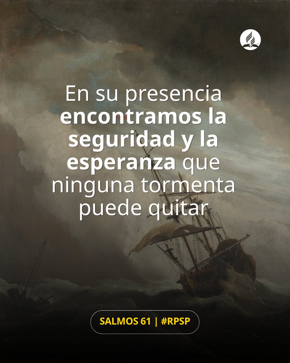 AdventistasDIA's tweet photo. Cuando el corazón desfallece, Dios sigue siendo nuestra roca, refugio y torre fuerte. En su presencia encontramos la seguridad y la esperanza que ninguna tormenta puede quitar. #RPSP https://t.co/gR7K0aqlp8