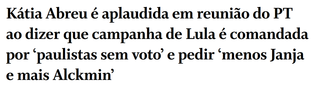 AnarcoFino's tweet photo. Talvez agora com a Katia Abreu falando verdades o povo acorde. Mais uma vez, todo mundo é culpado, exceto quem encheu o bolso de dinheiro para entregar essa merda que foi (é) a campanha do Lula. https://t.co/iSkTgtwAkr