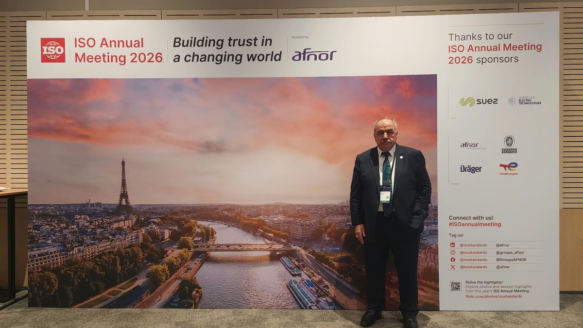 SMIICGS's tweet photo. SMIIC Secretary General H.E. İhsan Övüt participated in the ISO Annual Meeting held in Paris, where SMIIC attended as an invited organization. https://t.co/8ivG7aVtV6