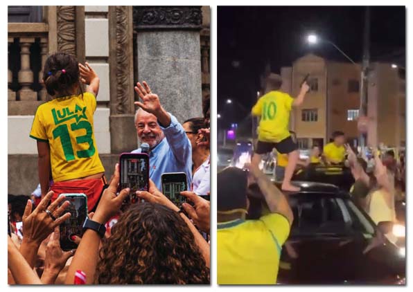 guiamara1's tweet photo. Crianças com Lula // Crianças com os milicianos https://t.co/PyzqGKbhZz