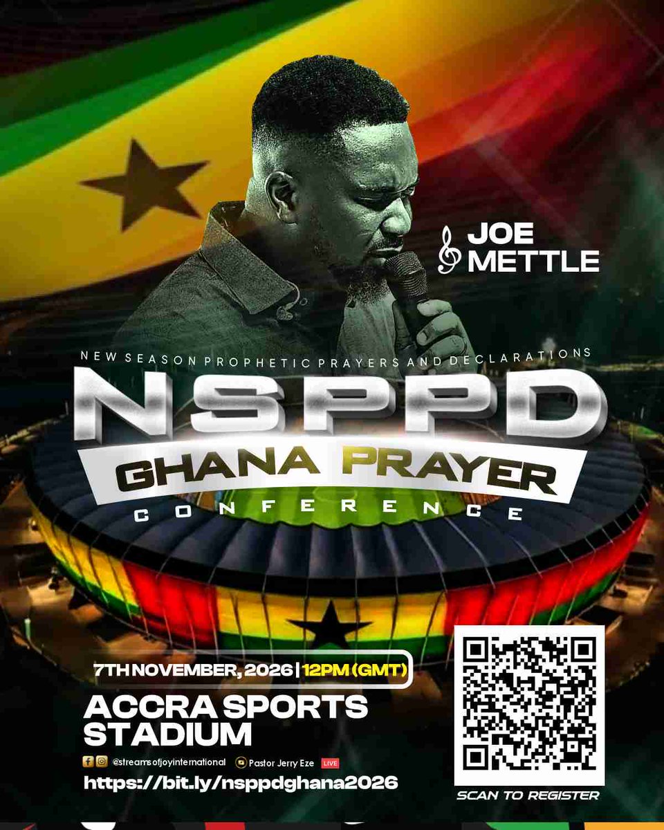 RealJerryEze's tweet photo. Who is getting ready ????
NSPPD GHANA PRAYER CONFERENCE 🔥🔥🔥
Let’s go🔥🔥🔥 https://t.co/I1dvfnun0I