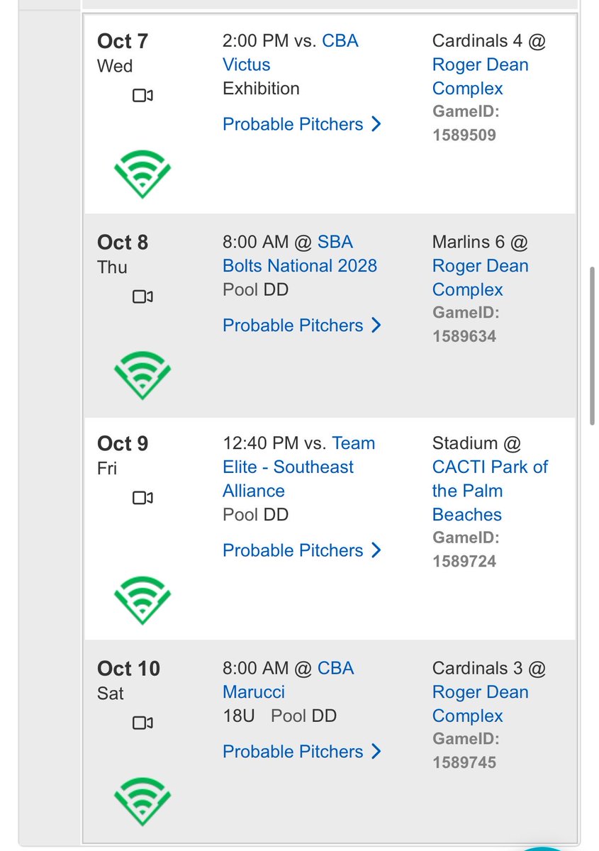 gm_mac9's tweet photo. Schedule for Jupiter. https://t.co/VhrDz7s3V9