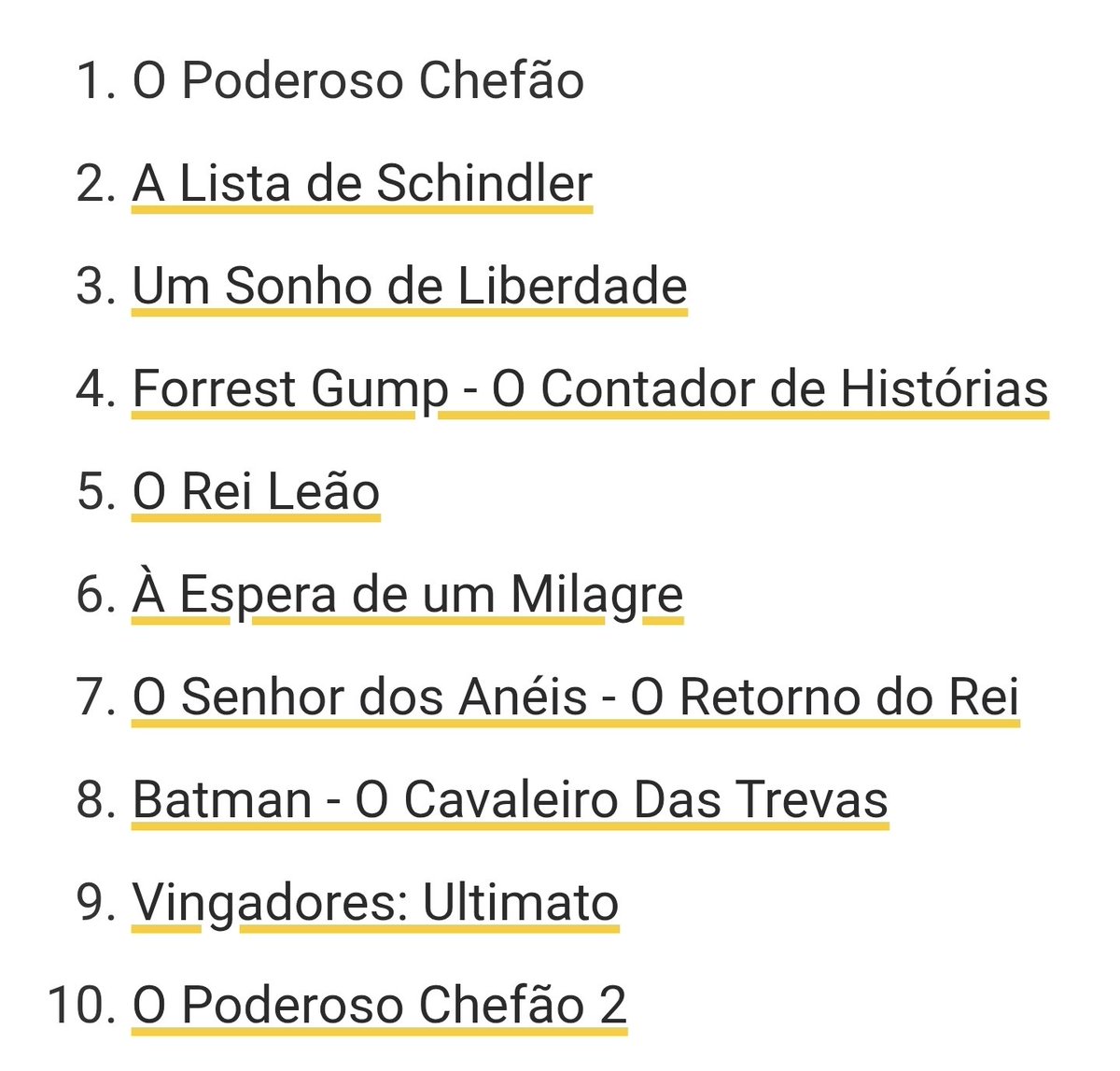 cinemaclt's tweet photo. 🗞️ | Esses são os 10 melhores filmes de todos os tempos segundo os leitores do AdoroCinema: https://t.co/O4c39DQ88D