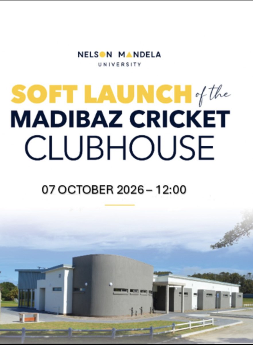 DevMatchRef's tweet photo. Delighted that the new clubhouse of the Madibaz (NMU) Cricket Club was launched today. Great to see provincial and national governing bodies represented. The best facilities attracts the best players. #nmu #madibazcricket https://t.co/cpfVL7ICcr