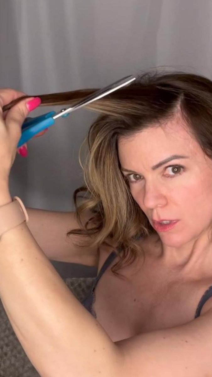 mzcorysplaytime's tweet photo. MzCory's had enough of the long hair life! Watch her play with clippers &amp; scissors while dreaming of a shorter style. The transformation fantasy is real. https://t.co/gbvMKf21FJ #HairFetish #HaircutFetish #HairPlay #MzCory #ShortHairDreams https://t.co/hjc2Bn2owb