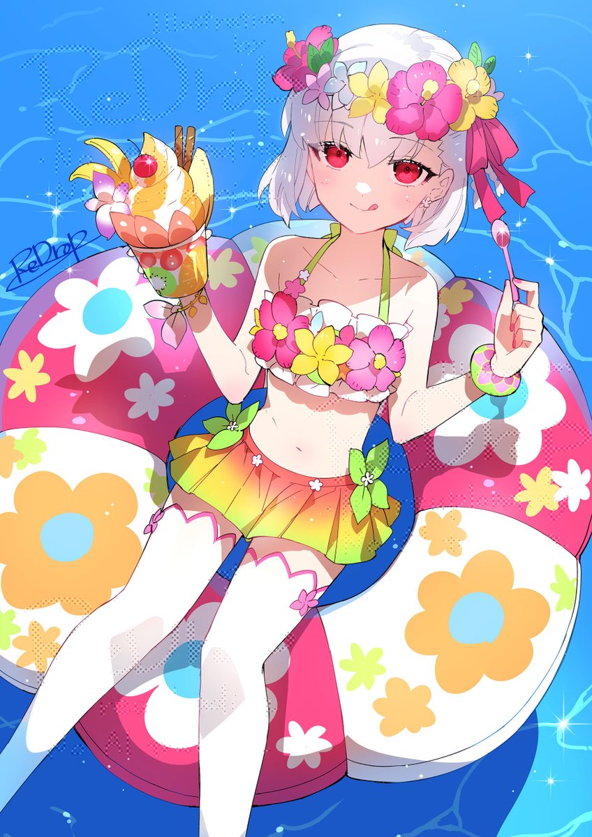 otmm's tweet photo. 水着カーマちゃんもPUされてます～よろしくお願いします🌺🎀🍨 #FGO https://t.co/av29XJoANb