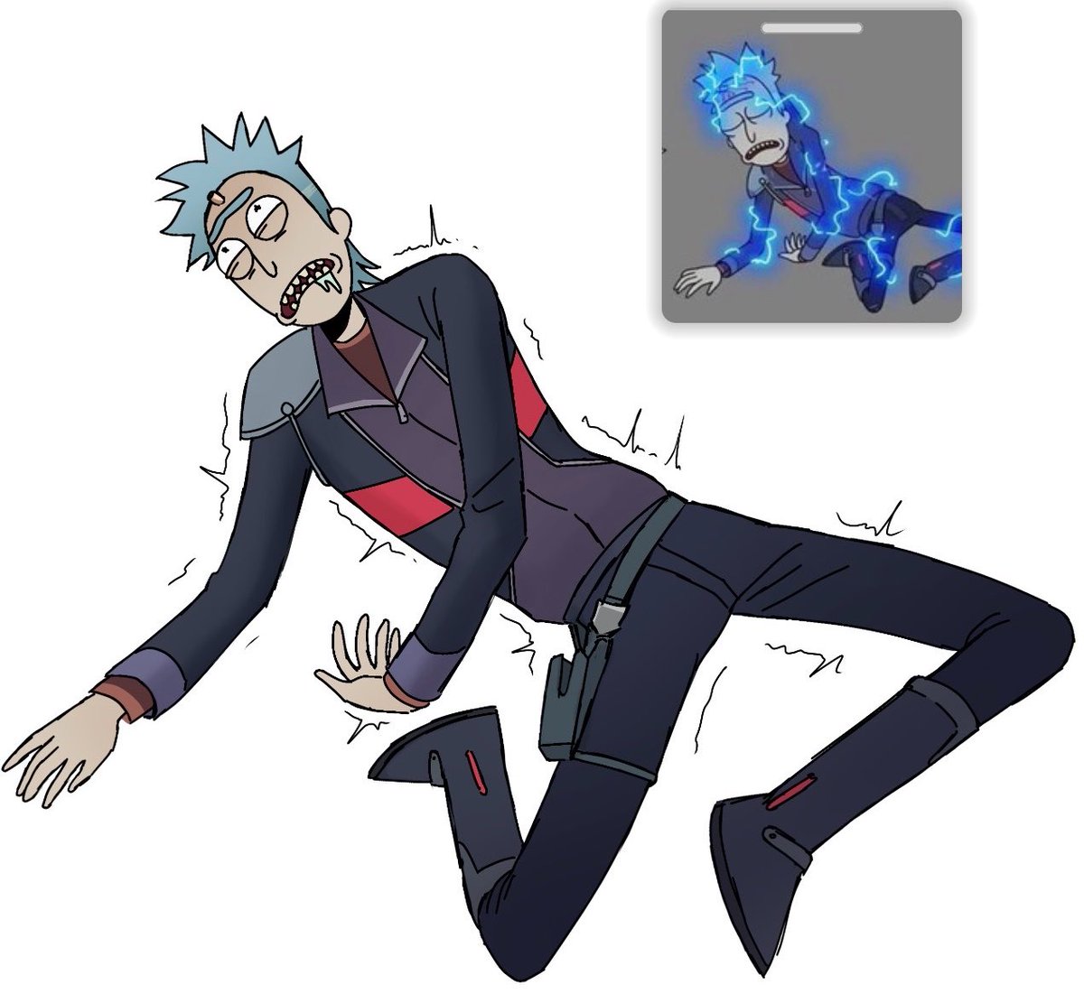 KSaypom12's tweet photo. I spent my time on this instead of figuring out what to do for my exam tomorrow #rickprime #rnm https://t.co/RPFyUAUAU7
