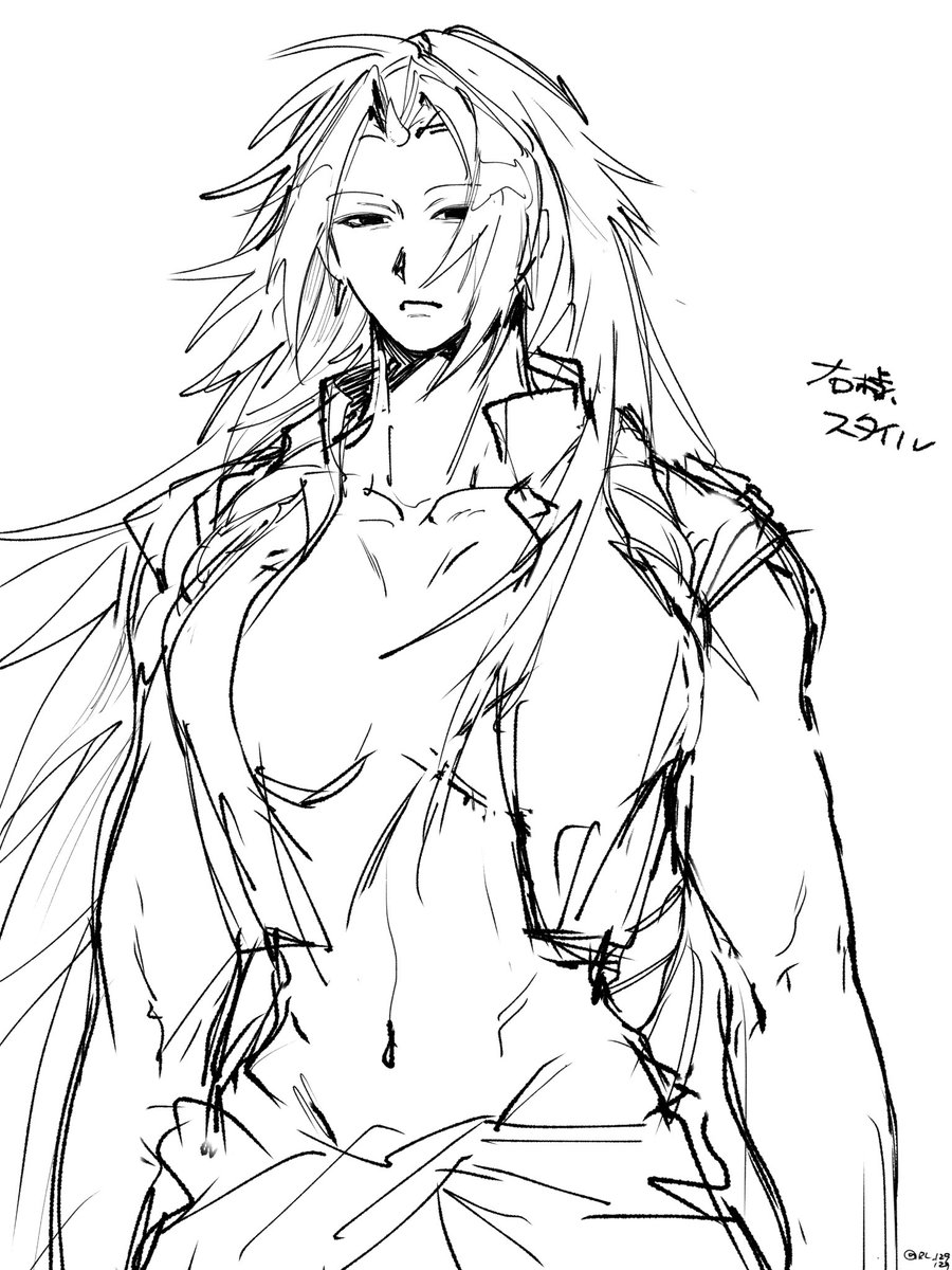 RL_129129's tweet photo. ワンドロ　(存外セクシーな感じになってしま���ましたので 色つけるのやめました。) https://t.co/qxRHBwdNdN