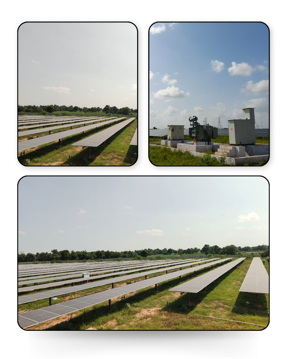 greenpilloffc's tweet photo. ⚡ Commissioned: 2.60 MW DC / 2.15 MW AC Captive Solar Project for Goyal Salt in Desalpar, Kachchh, Gujarat!

Driving industrial decarbonization and cost efficiency through robust solar EPC execution.
🌐 https://t.co/1JpgQWsDAc

#SolarEnergy #CaptiveSolar #SolarEPC #CleanTech https://t.co/XnKt5mO7ga