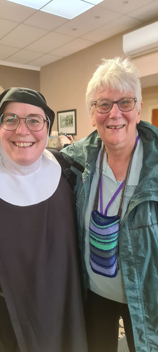 SisterWalburga's tweet photo. Absolutely delighted today to meet @Gillianfc by accident!

We've been friends online for 5 years and today met IRL! 

#nunsoftwitter #religiouslife https://t.co/877ZSyyeHd