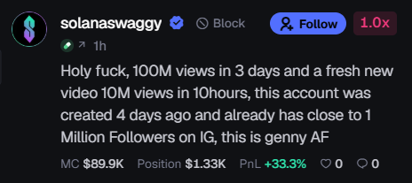 SykoTrades's tweet photo. @Crypto_Meastro1 $CHARLES #1 ai influencer on IG, 850k followers in 4 days. super underpriced sleeping giant. https://t.co/swEtwE7CuW