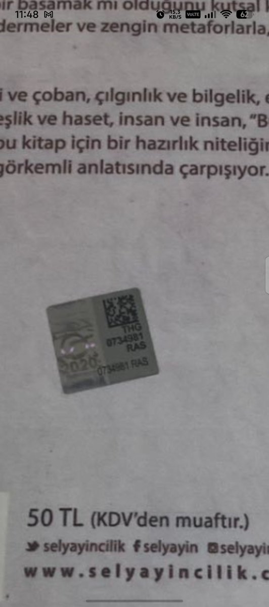 muverrihfs's tweet photo. @alfayayingrubu 

Bütün korsan kitaplarda sizin bandrollerinizin olması normal bir durum mudur? Bunların satışını yapıyormusunuz, yapmıyorsanız bunlar nasıl bu kimselerin eline geçebiliyor? 

@IskenderPala hocam hepsinin sizin kitaplarınızın bandrolleri olması da şaşırtıcı? https://t.co/y0M74dfuIA
