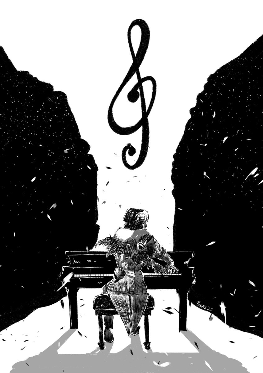 _Miryel's tweet photo. 7. Treble clef
#MIRYTOBER2026 #EXPEDITION33 #verso #trebleclef #versodessendre #clairobscure #myart https://t.co/BuYJMLxysU