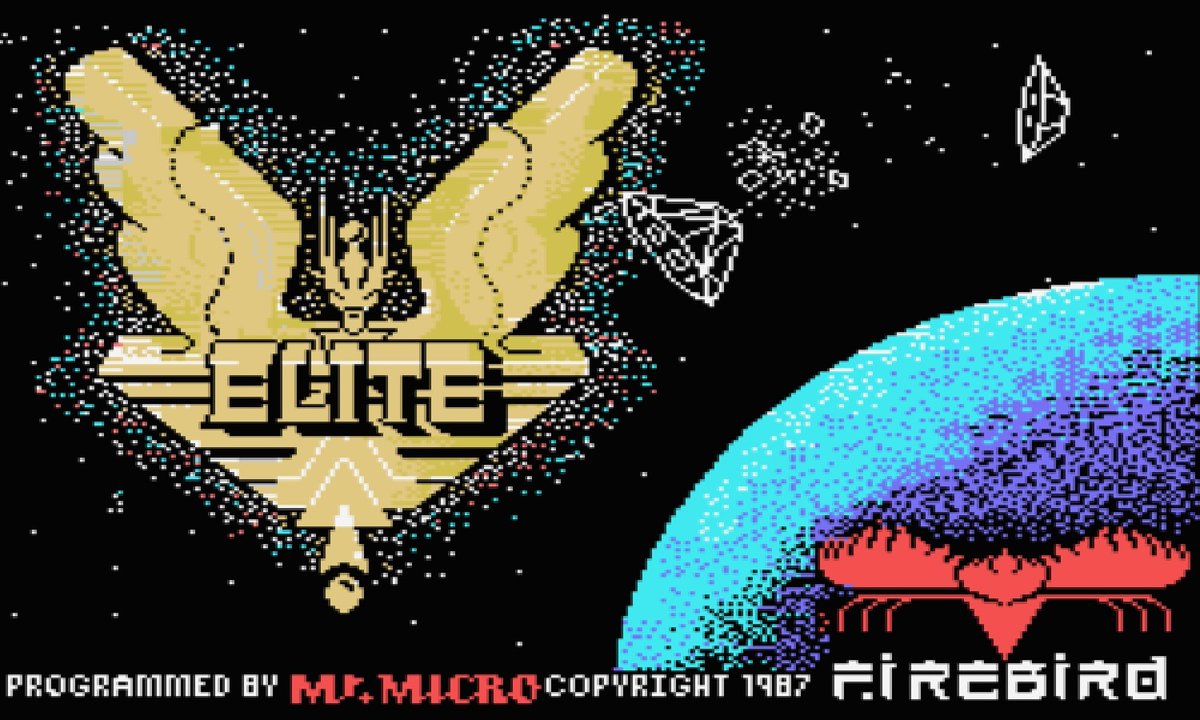FrontierAstro's tweet photo. Elite for the MSX computer was an excellent but overlooked version of the game. It had a colourful display amd fast-moving graphics, albeit quite lo-res. A full complement of ships plus five absorbing missions all combined to make this the 7th best version of Elite of all time! https://t.co/ZWhbJHRTmn