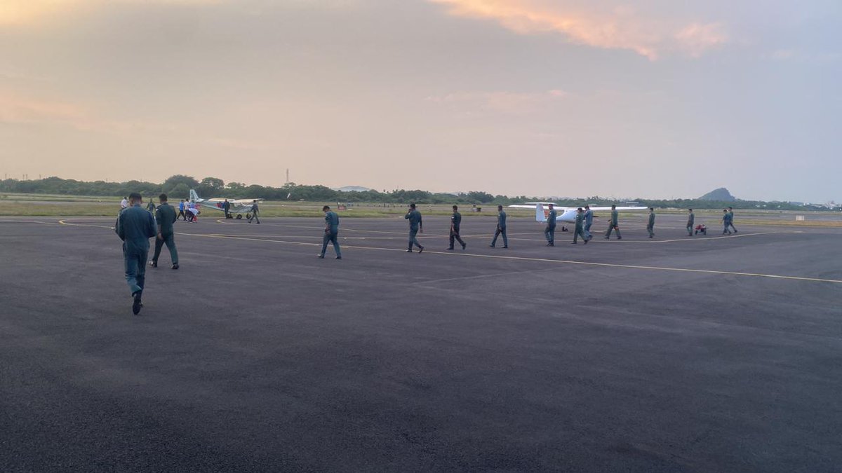 grouphqchennaiB's tweet photo. Day 7 of #AIVSC26 brought the wisdom of heroes and the discipline of craftsmen! ✈️🔥

🎖️ The camp was honoured by the visit of Brig Trg, who interacted with the cadets and encouraged them to give their best in every event. https://t.co/piucruePk4