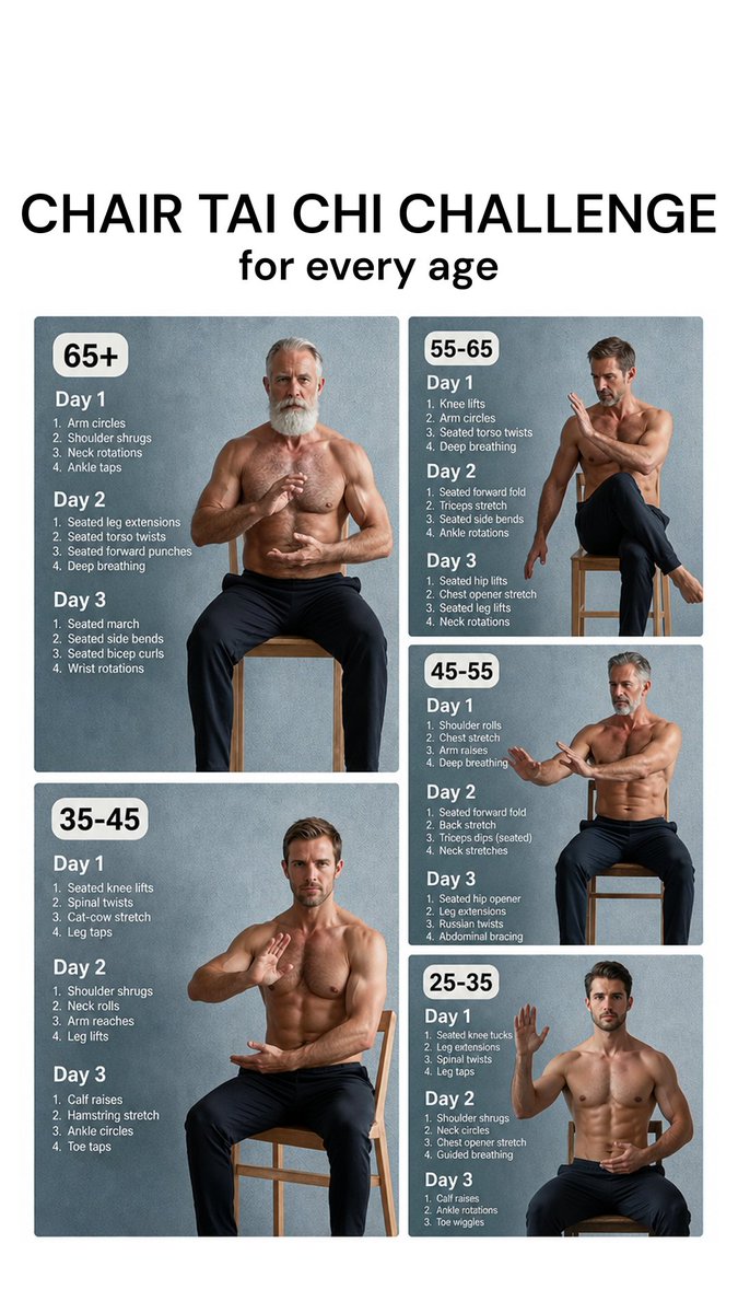 musclebooster_'s tweet photo. Improve your balance and find your flow with a personalized Tai Chi plan.

1. Set your goals and focus areas
2. Get a custom Tai Chi practice plan
3. Practice consistently and track your progress

Take the test to get started.