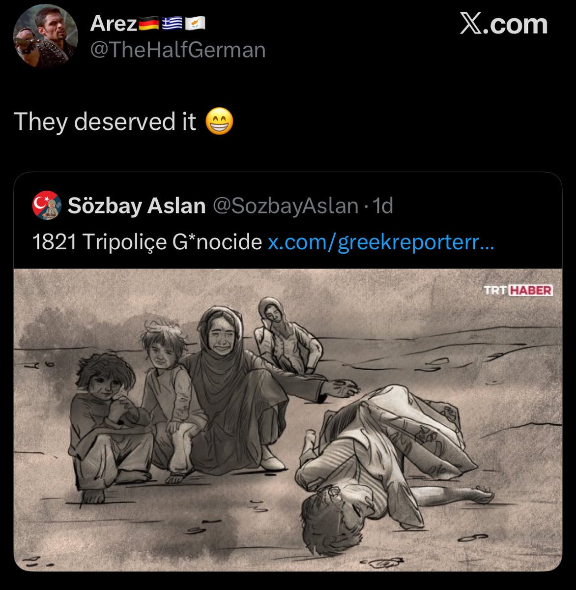 SozbayAslan's tweet photo. G*nocide Supporter. Disgusting. https://t.co/qMezwhCmim