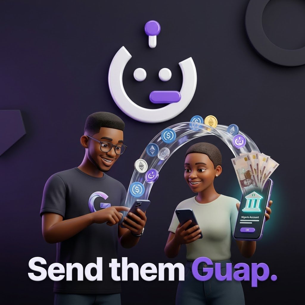 getGuapApp's tweet photo. You know that friend who’s always asking:

“How can I sell my crypto?”
“How can I buy crypto?”
“How do I cash out to Naira?”

Send them Guap.

Make buying, selling, and cashing out crypto to Naira easier.

That’s one way to make someone’s life a little easier. 🤝 https://t.co/av2ftMCF6U