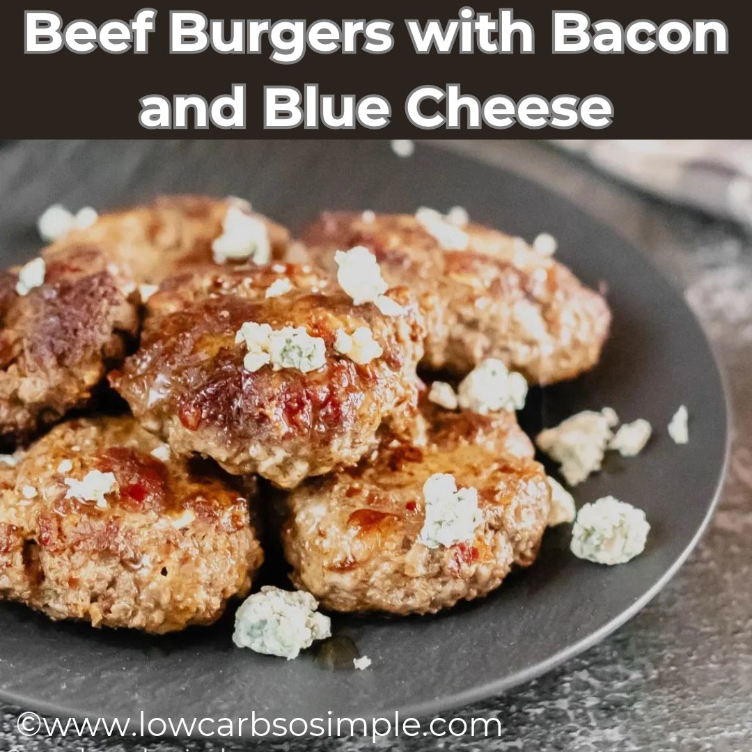 lowcarbsosimple's tweet photo. Burger night deserves a little flair. 🍔✨ These Beef Burgers with Bacon and Blue Cheese turn an everyday dinner into something worth looking forward to.
👉 https://t.co/F2grM1D3mW
#KetoBurgers #CarnivoreRecipes #LowCarbDinner #BurgerRecipes #BaconBurger #BlueCheese #KetoDinner https://t.co/pA76ixh3wE