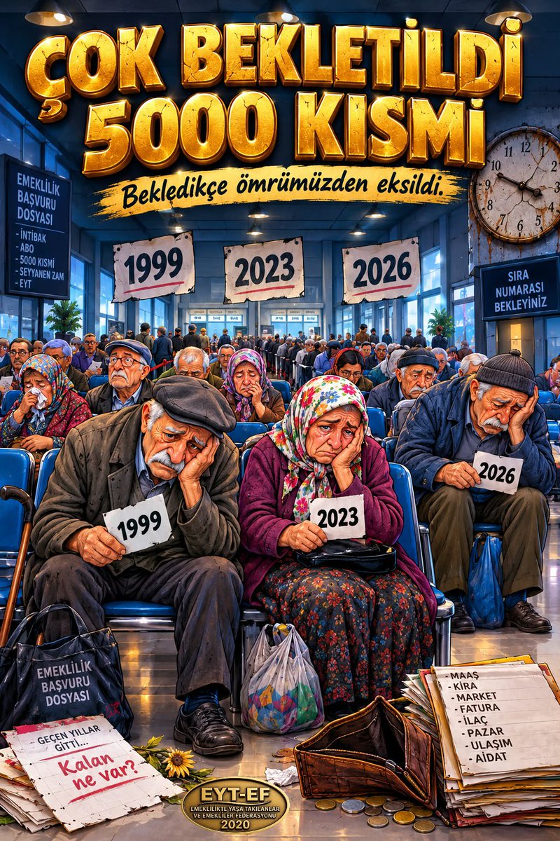 yerel_halk's tweet photo. 99 öncesi şekliyle,
5000 Prim ve Kısmi Emeklilik haklarımız verilmedi.
5000 Kısmi HAKTIR.
Çıkarın YASAYI
Bitirin TASAYI
@RTErdogan @dbdevletbahceli
@avabdullahguler @_cevdetyilmaz
@isikhanvedat @memetsimsek
#EmekliyeYokFaizeçok
#çokBekletildi5000Kısmi https://t.co/mjgwEH68W9