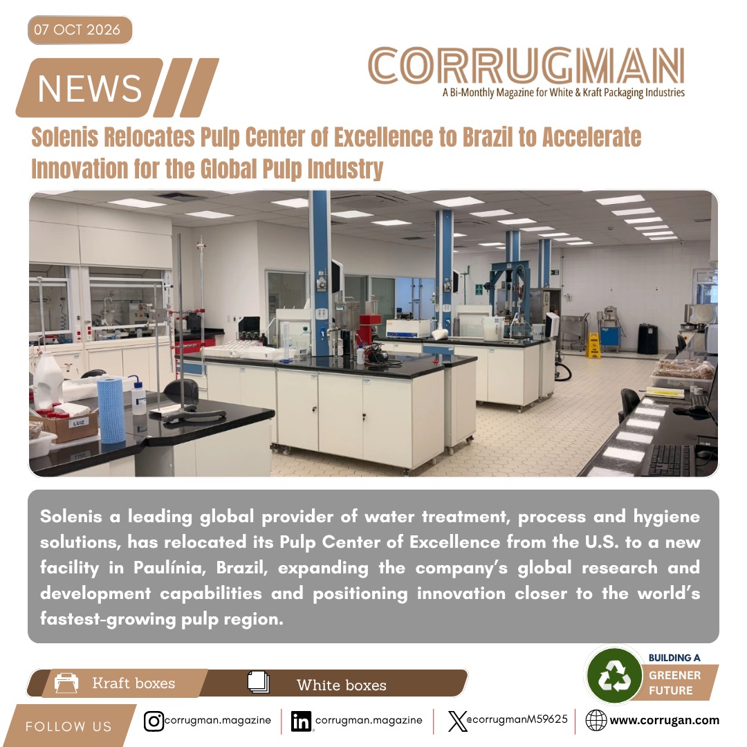 CorrugmanM59625's tweet photo. Solenis Relocates Pulp Center of Excellence to Brazil to Accelerate Innovation for the Global Pulp Industry.
https://t.co/9GtY3ChAq9
#Solenis #PulpIndustry #PulpTechnology #PulpRD #PulpManufacturing #SustainablePulp #PulpAndPaper #BrazilPulp #LatinAmerica https://t.co/v2MeUIpFPe