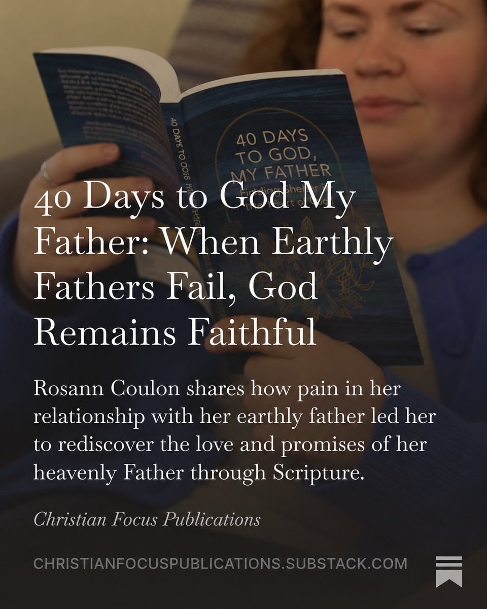Christian_Focus's tweet photo. Every promise penned in God’s Word is a certainty we can cling to, no matter how difficult our circumstances. Though our earthly parents may let us down, Rosann S. Coulon reminds us that we have a heavenly Father who will never fail us.

Read the full piece: https://t.co/bvcieK4Ufy

Order now: https://t.co/XoZauPs3W7